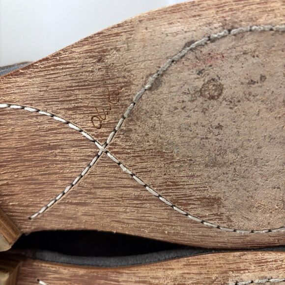 Olukai Women's Holo Lio ll Gray Leather High Riding Boots Western Bohemian Sz 9 - Picture 11 of 15